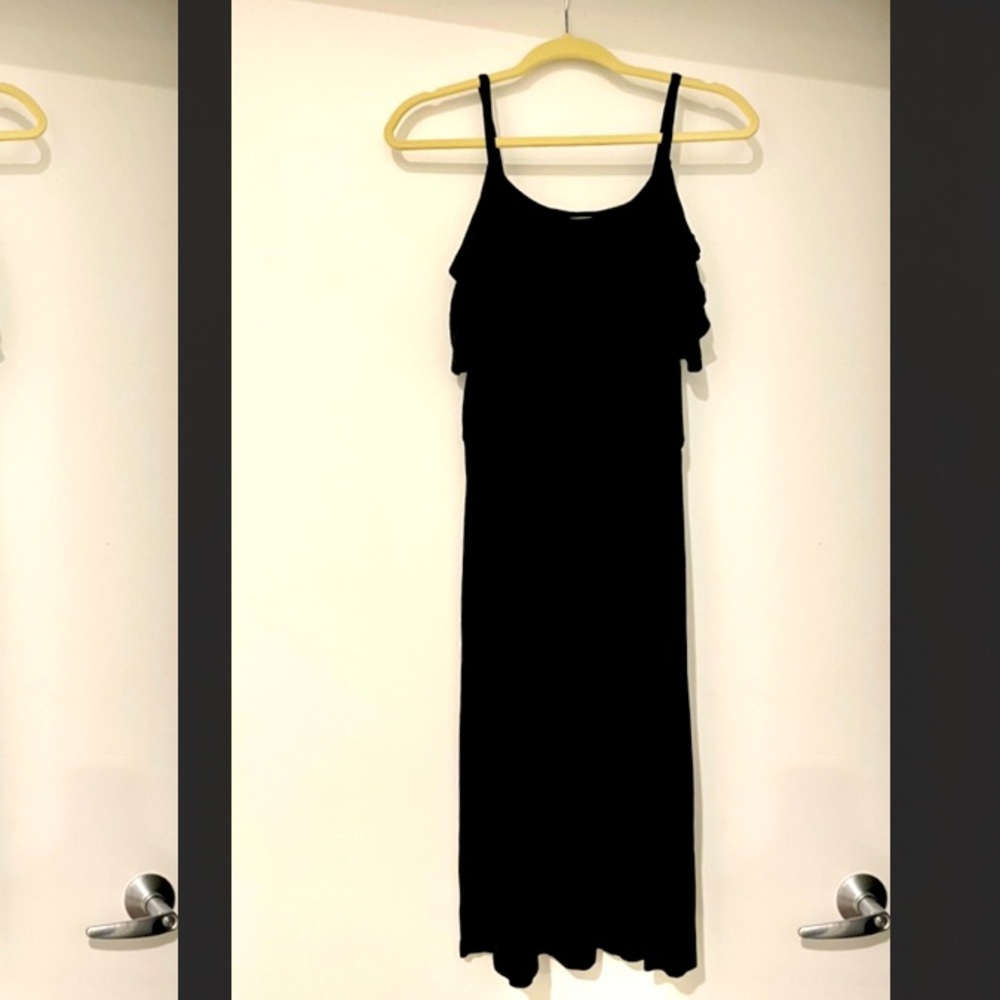 LOFT - spaghetti strap, off shoulder flouncy dress